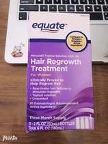Off-the-shelf equate womens Minoxidil Topical Solution Hair Regrowt