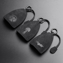 Car Key Cover Alcántara Flip Fur Genuine Leather Fashion Custom Car Logo Universal Key Bag