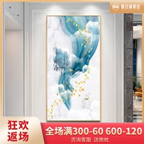 Entrance porch decoration painting vertical plate modern simple corridor end mural corridor living room light luxury hanging painting abstract deer