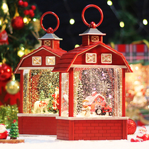Music box snowflake music box crystal ball Christmas old man Christmas tree lights ornaments for girls gift decorations