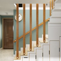 European minimalist modern solid wood stair handrail guardrail indoor Loft Bar railing fence duplex household Villa
