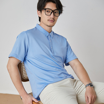 Jihua POLO shirt Mens half sleeve summer thin lapel short sleeve T-shirt loose domestic cotton quick-drying T-shirt
