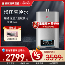 Sakura A304 zero cold water gas water heater household natural gas constant temperature strong Row flagship store official flagship official website