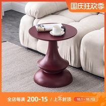 Nordic ins modern designer side few simple personality creative round art corner few living room sofa small coffee table