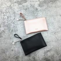 Small Wallet Ins female short section leather clip Han version zipped zero money bag coin key bag 2020 new ultra-thin card bag