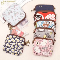 Zero Wallet Woman Small Wallet Mini Cute Korea Key Bag Cloth Art Canvas Small Bag Bag Student Coin Zero Money Bag