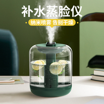 Humidifier face hydrating instrument female home silent bedroom sprayer intelligent flower fruit air purifier student beauty instrument detoxification nano spray small fog portable face steamer