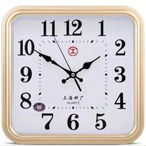 Shanghai Mute clock Living room Bedroom minimalist hanging bell wall Family with clock Electronic hanging table New pint quartz clock