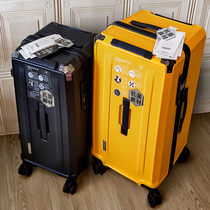 Japanese high-value sports version can sit on the password lever luggage for men and women multi-function super large capacity and durable