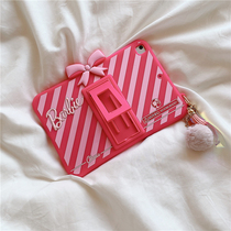Pink bow suitable for 2020 new ipadair2 protective cover mini5 tablet 2019 model 10.2 shell 11 inch