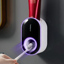 Automatic toothpaste squeezer set Childrens toothpaste squeezing artifact Toothbrush shelf hole-free wall-mounted household