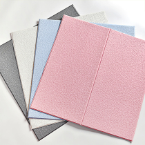 Diatom mud wallpaper self-adhesive bedroom warm living room 3D stereo background wallpaper waterproof anti-collision foam self-adhesive soft bag