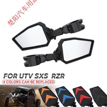 Cross-border hot sale ATV UTV ATV wide-angle side adjustable rearview mirror 1 75-inch bracket motorcycle reflector
