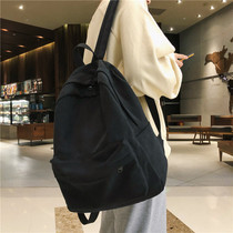 Girl champion Korean schoolbag female Harajuku ulzzang Junior High School Backpack Joker Black Large Capacity Backpack
