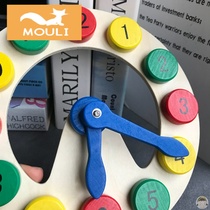 Know the time Alarm clock Toy clock Wooden small clock Baby children Toddler puzzle Digital early education big clock