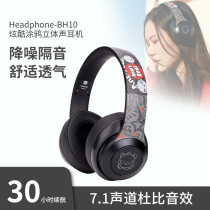 ABY Bluetooth headset headset wireless noise reduction 7 1 channel Dolby surround sound effect super long endurance sports running male tide cool female headset Apple Android Sony mobile phone Universal
