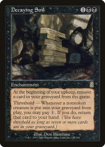 MTG MTG ODY Decay Mud Soil Decaying Soil Black Gold 127 English