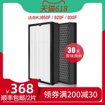 Suitable for UK Iam air purifier kj850f 820f 830 filter screen reinforced composite filter element