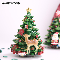 Fine Christmas Tree Music Box Rotating Music Box Christmas Ornaments Ornaments for Boys and Girlfriends Children Christmas Gifts