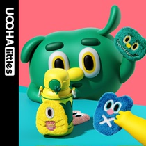  UOOHAlittles Childrens thermos cup with straw cup Male and female adult baby kindergarten cold parent-child kettle
