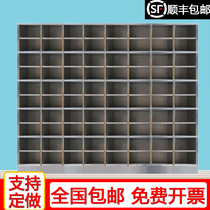 Stainless steel factory canteen cupboard 80-cell staff tableware dinner plate locker multi-cell dust-free workshop shoe changing cabinet