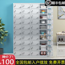 Stainless steel 40-door factory canteen cupboard multi-door storage locker multi-compartment dust-free workshop shoe cabinet staff