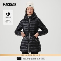 City wearing type series-MACKAGE LADY IVY MID-LENGTH CASUAL EVEN CAP COLLECTION WAIST LIGHT AND THIN DOWN JACKET JACKET