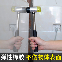 Mounting hammer rubber hammer hammer rubber hammer hammer hammer hammer tile tile floor decoration rubber hammer removable nylon hammer head