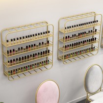 Nordic nail shop nail glue table wall storage shelf cabinet Nail polish wall shelf Nail polish display rack