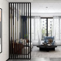 Stainless steel light luxury screen living room bedroom grille simple modern decorative wall metal entrance to cover partition