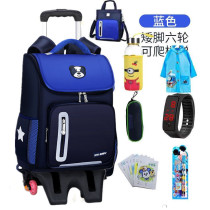 Childrens six-wheeled tie rod Boys and Girls Primary School students drag pulley wheel book box waterproof climbing Third Grade