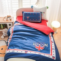 Kindergarten quilt three-piece set pure cotton six-piece set baby entering the kindergarten nap special bedding childrens autumn and winter small quilt cover