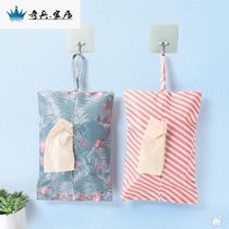 Can hang tissue box waterproof Oxford cloth tissue paper towel hanging bag paper bag home box car bedside
