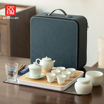 See also the heart celadon tea set kung fu tea set kung fu tea set Small set home simple water storage tea tray travel portable ceramics
