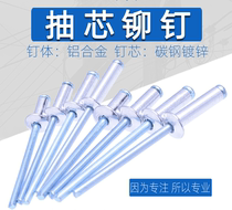 Stainless steel flat round head core pulling rivets Non-countersunk head closed cap nails D-shaped nails pull nails 3 2 4 8 6 4