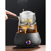 Steam tea maker set glass one-in-one cooking teapot fully automatic scouring tea kettle small electric pottery stove dual-purpose