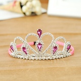 Fashion children's hair accessories head accessories girls cute crowns little girls popular rhinestone crown hairpin baby hair bands