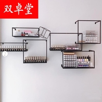  Display rack Small ornaments Nail art wall shelf Creative lattice multi-layer wall display wall rack