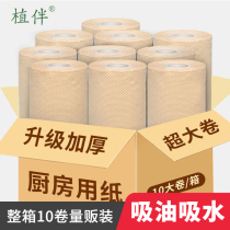 Kitchen paper oil-absorbing paper kitchen special roll paper towel full box of real fried water absorbent toilet paper wipe paper oil paper towel