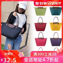 Large capacity shoulder bag Hand bag Oxford cloth waterproof dumpling bag Mommy bag nylon cloth bag travel bag womens bag