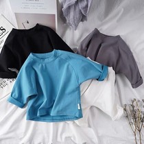 Jane Hanchun new childrens leisure long sleeve T-shirt men and women Baby Cotton neutral bottom T-shirt tide