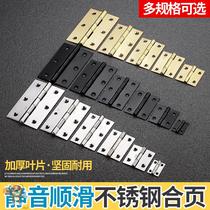 Stainless steel 35 doors foldout mute 5 inch 4 x wooden door hinge black flat open thickened red and ancient widening hinge ×