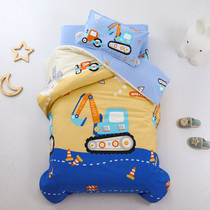 Kindergarten quilt three-piece set of children nap by cotton quilt cover bedding into the park Special six sets of bedding