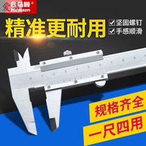 Vernier caliper stainless steel high-precision measurement plane outer diameter depth wenplay mini caliper feeding steel ruler