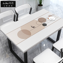 Q弹硅胶桌垫防水防油防烫新中式免洗桌布家用书桌茶几餐桌垫