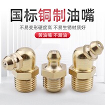 Butter nozzle copper nozzle m6m8m10 automobile oil nozzle bearing oil nozzle oil nozzle head