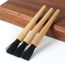 Clean brush coffee paint grinder brush soft brush wooden handle bristle brush small brush