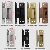Invisible door hinge 0 hidden and page wooden door equipped with steel 34 outside open hidden door thickened dark ten rust hinge