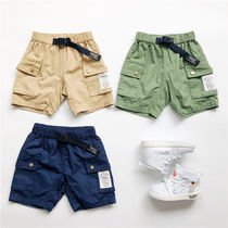 2021 middle pants overalls thin boys five-point pants childrens pants Summer Shorts cotton casual pants childrens tide