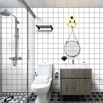 Wallpaper self-adhesive bathroom waterproof and moisture-proof tile stickers bathroom special wallpaper toilet toilet kitchen wall sticker